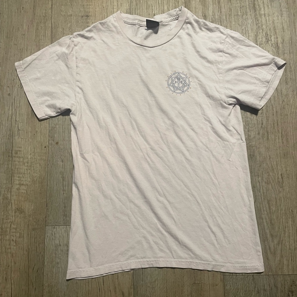 Dark Seas Division Men's Graphic T-Shirt Anchor Cross Logo White / Cream
